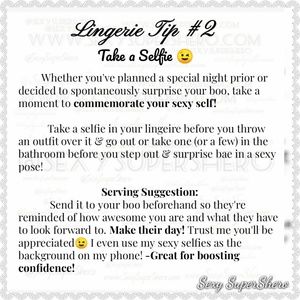 Lingerie Tip #2